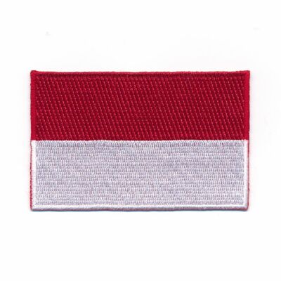 60 x 35 mm Fürstentum Monaco Flagge Monte-Carlo Flag Aufnäher Aufbügler 1146 B