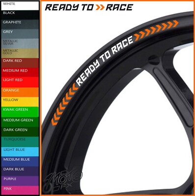 KTM READY TO RACE Wheel Rim Stickers Decals - super duke exc 790 890 ...