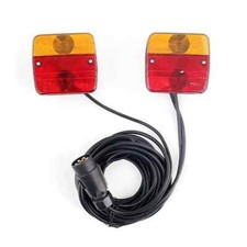 Magnetic Rear Trailer Light  10 metre cable Lightboard Towing LampsTruck Tractor