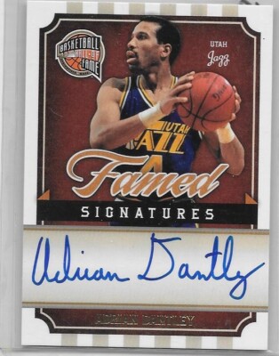 ADRIAN DANTLEY 2010 PANINI BASKETBALL HOF FAMED SIGNATURES CERTIFIED AUTO
