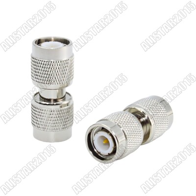 1x TNC Male to TNC Male Plug Straight Adapter Connector Converter Coaxial Barrel
