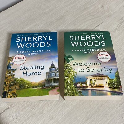 Sweet Magnolias Book Lot TWO PB Sherryl Woods Stealing Home & Welcome Serenity