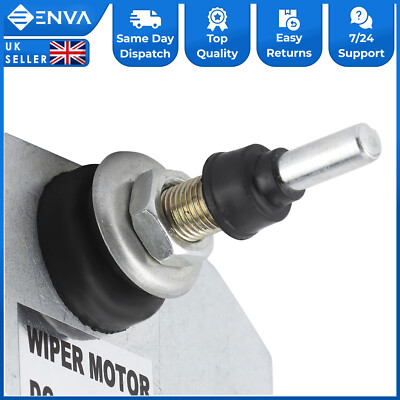 12V Universal Windscreen Wiper Motor – Fits ATV, UTV, Willys Jeep, Tractor, Caravan – Front Or Rear (enva ENV 0105RSM868)