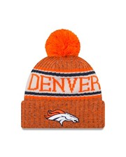 Denver Broncos New Era Sport Knit Sideline Knit Hat- Orange