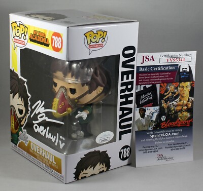 KELLEN GOFF SIGNED OVERHAUL MY HERO ACADEMIA FUNKO POP FIGURE 