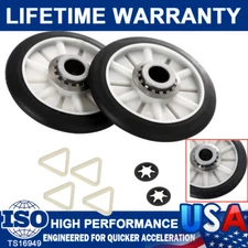349241T Dryer Rear Drum Roller Kit For Whirlpool Kenmore Sear AP3098345 PS347627