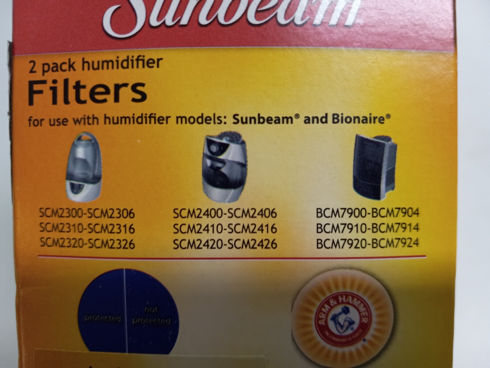 3 SUNBEAM & BIONAIRE HUMIDIFER REPLACEMENT FLITER SW2002 (2 Pack)