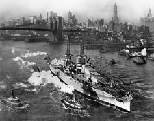 USS Arizona New York Harbor Print WW2 WWII 8 x 10