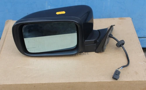 GENUINE BMW E31 OUTSIDE EXTERIOR DOOR MIRROR HEATED LEFT SCHWARZ BLACK OEM