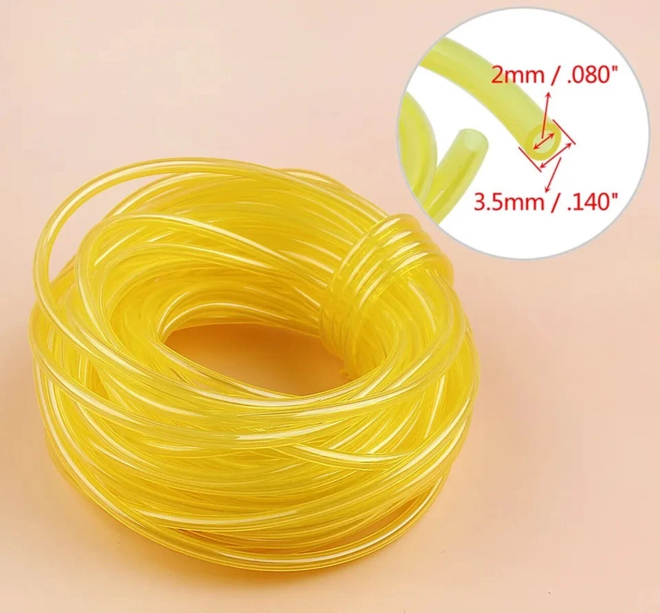 50feet Fuel Line Hose Tube ID 0.08" x OD 0.14" 2x 3.5mm 2 Cycle Chainsaw Trimmer - Image 2 of 4