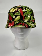 Vtg 90s Johnny Cotton SnapBack chili Chile pepper Hat Cap Hawaiian Made In USA