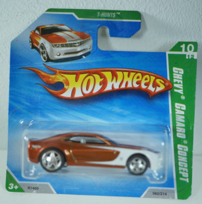 Hot Wheels 2010 Super Treasure T-Hunt $, Chevy Camaro Concept Sealed Short Card