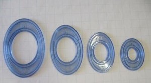 COMPL Set 4 creative memories OVAL PATTERNS CUSTOM CUTTING SYSTEM TEMPLATES