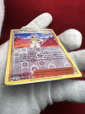 2021 Pokemon Card *Karen's Conviction* Chilling Reign Set