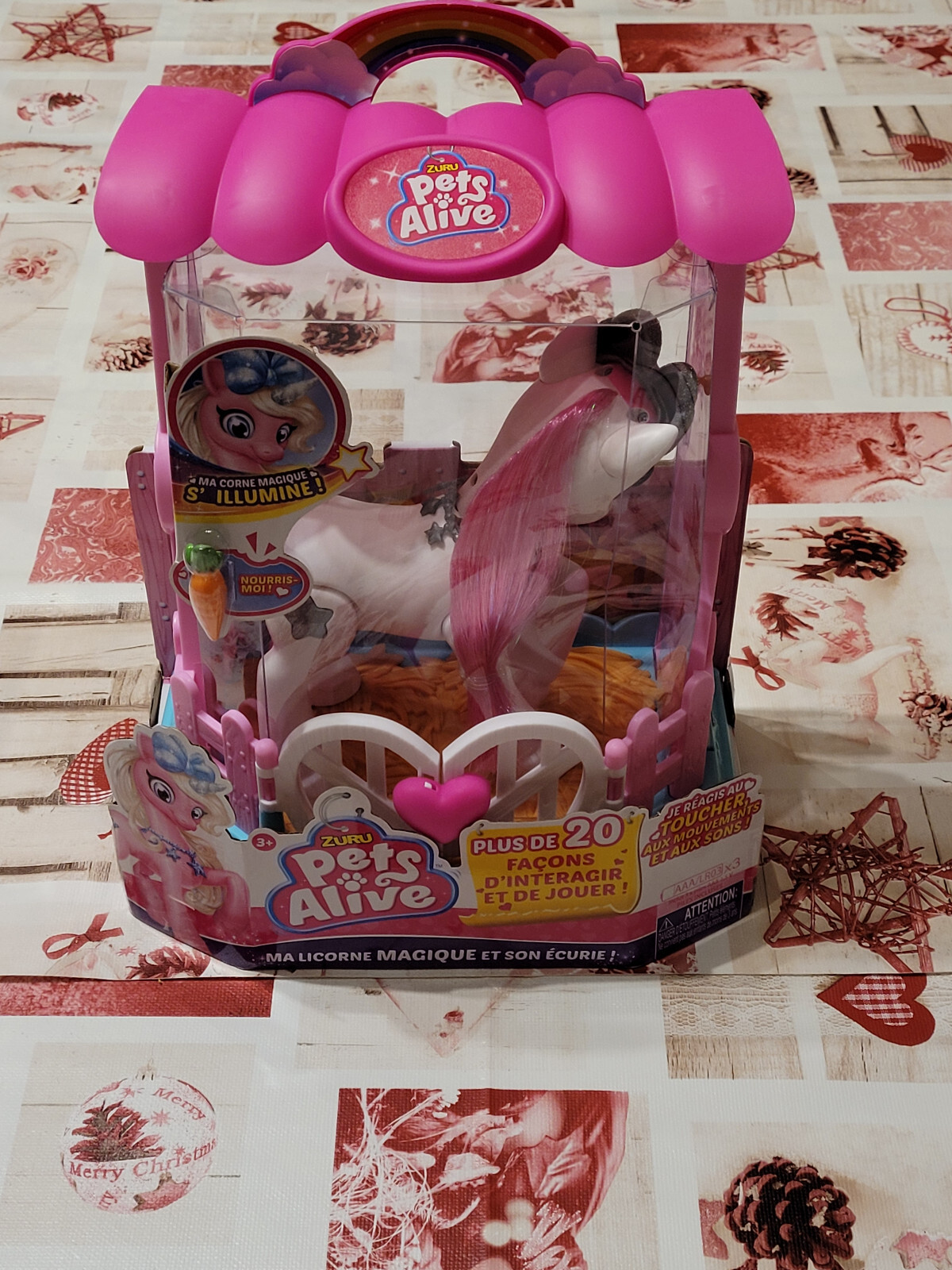 Licorne Magique Interactive Zuru Pets Alive Corne LED Lumineuse Peluche Sonore au Toucher
