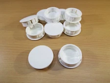 QTY8 HEYCO 2664 DP .625 WHITE 5/8" HOLE CAP DOME PLUG PLASTIC NYLON COVER NEW