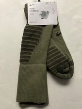Nike Outdoor Socks Wool blend 1 pair crew socks Olive Green Size L FD8472