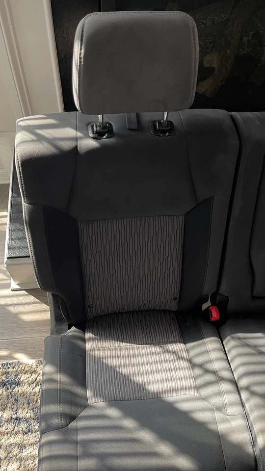 Juego de asientos delanteros y traseros Toyota Tundra 2014-2018 tela gris OEM Foto 2 de 4