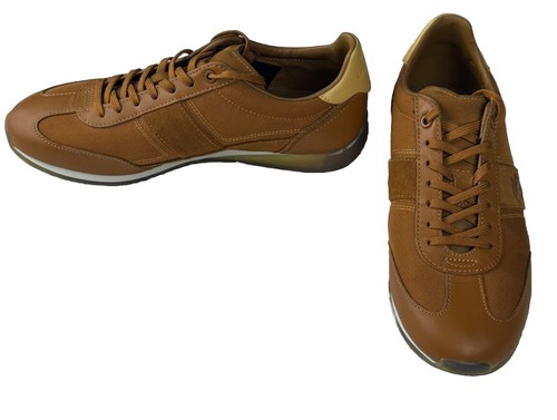 Lacoste Angular 222 Brown Sneaker Men’s Size 9 Shoe Low Top Lace Up - Afbeelding 1 van 15