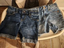Lots of 2 Excellent Girls Denim Shorts By Cat & Jack, size 8
