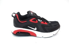 NIKE AIR MAX 200 GS RUNNING SHOE AT5627-007 BLACK/WHITE UNIVERSITY RED BIG KID