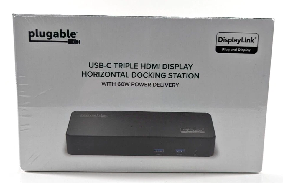Plugable USB C Triple Display Docking Station with Laptop Charging, Thunderbolt - Image 2 of 4