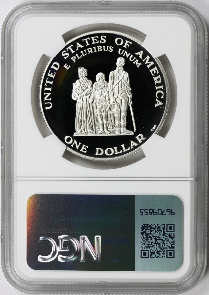 1998-S $1 Black Patriots Commemorative Silver Dollar NGC PF69UCAM - Image 2 of 4