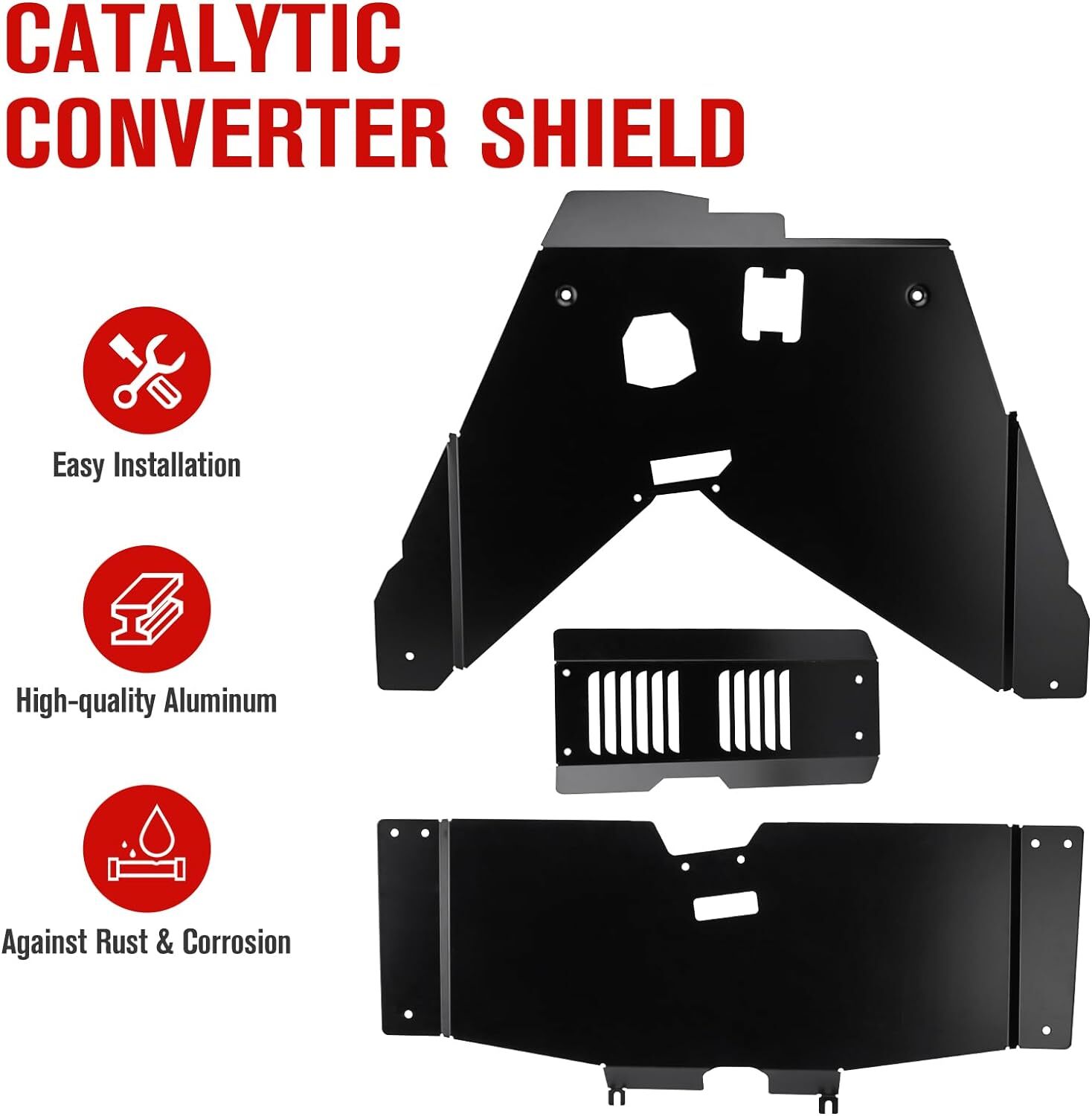 Catalytic Converter Shield Anti Theft Protector For Honda Accord 2.4L