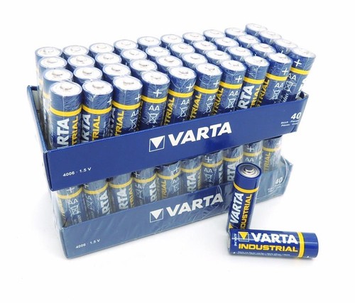Dies &amp; Das - Varta Industrial Pro 40er Pack AA Batterie Alkaline, Mignon LR06, 1.5V