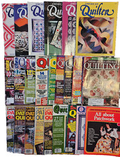 Vintage Lot of 24 Quilting Magazines Sewing Quilts Variety Brands Patchwork 
