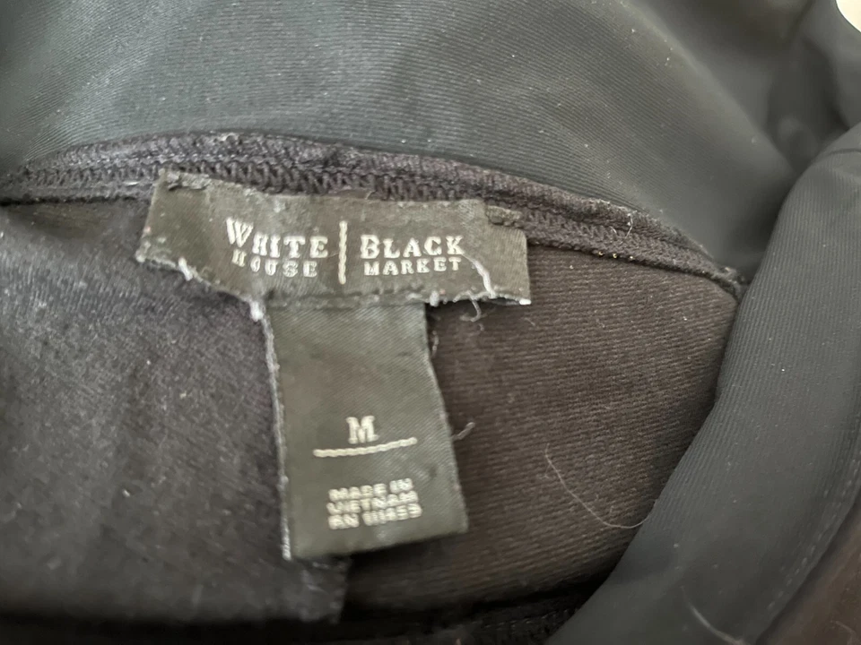 White House Black Market - Pantalones Jeggings Negro Talla M Rayón Foto 4 de 4