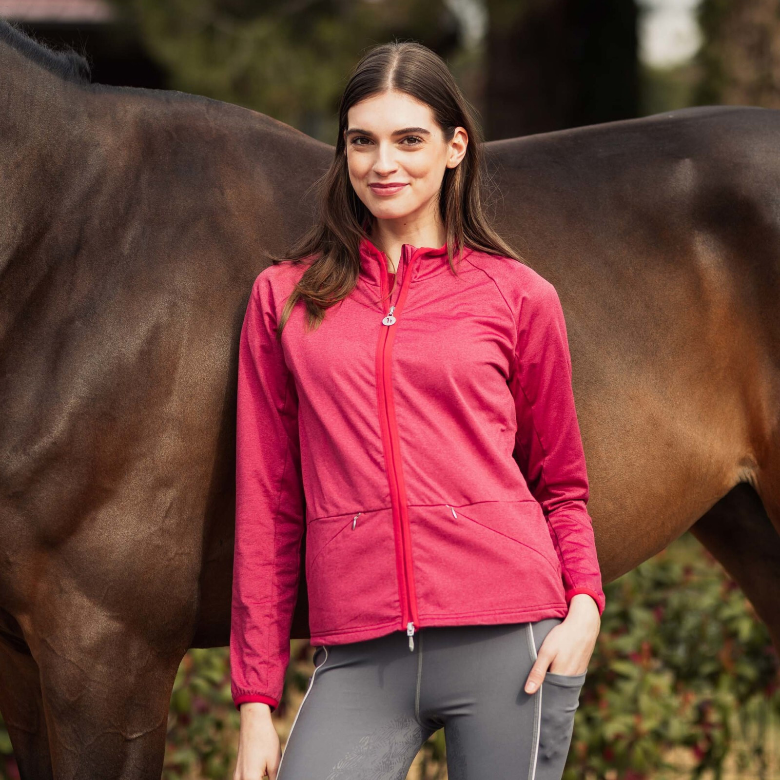 HORZE ALICE WOMENS TECHNICAL TRAINING JACKET (SIZE 36EU/ 6 US)