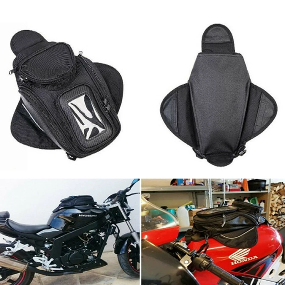 Estuche impermeable negro magnético para tanque de combustible para teléfono celular Foto 2 de 4