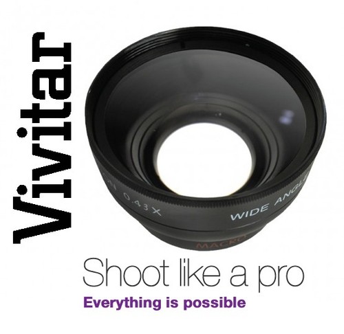 Hi Def 2-Pcs Telephoto & Wide Angle Lens Set For Olympus TG-1 TG-2 TG-3 TG-4 - Picture 3 of 7