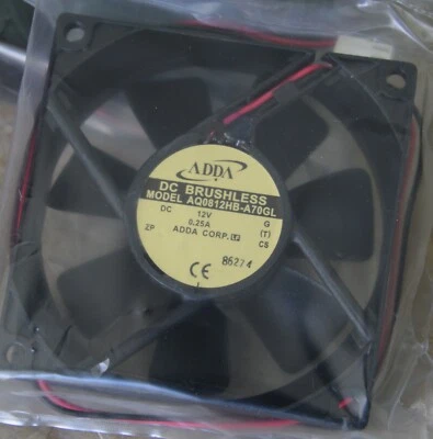 AQ0812hb-A70GL 12v DC Brushless 80mm Fan (NOS) - Image 1 of 4