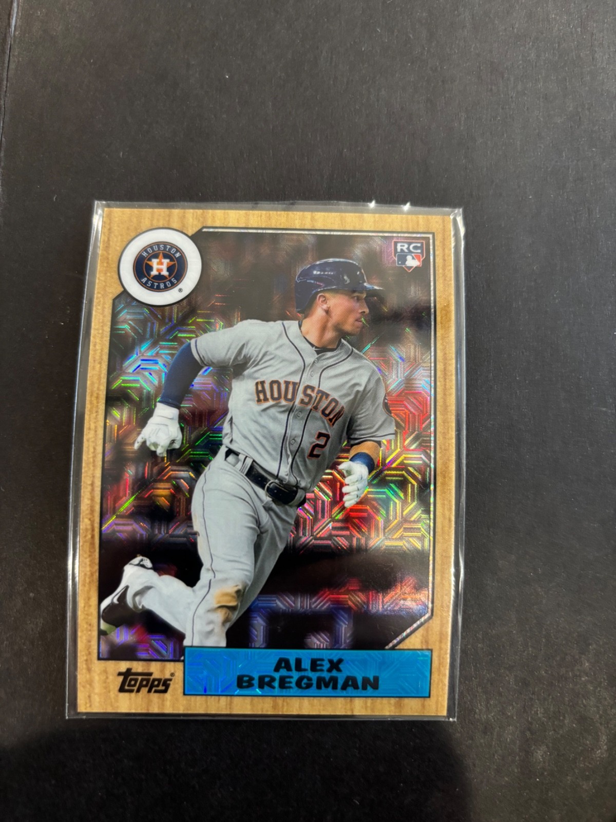 2017 Topps Silver Pack Alex Bregman 1987 Design Mojo Chrome Refractor RC rookie