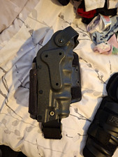 Black Polymer OWB Paddle Tactical Holster Right Hand Pistol Airsoft
