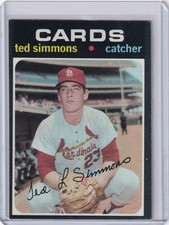 1971 Topps Baseball #117 Ted Simmons - St. Louis Cardinals RC