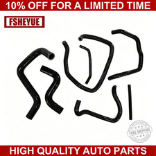 Black Silicone Radiator Hose Fit 1991-1996 Mitsubishi Pajero Nh Nj 6g72 V6 3.0l
