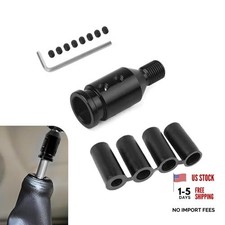 M12x1.25 Shift Knob Adapter, Aluminum Car Shifter Knob Adapter for 1 PC Black
