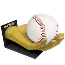 Small Hand-Sculptured Ball Holder Stand - Compact Rack for Baseballs, Tenni...