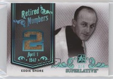 2017 Leaf ITG Superlative Retired Numbers Blue Spectrum Foil 3/4 Eddie Shore 0a3