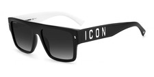 Dsquared2 ICON 0003/S Black white 56/18/145 M...