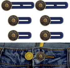 6PCS Button Extenders for Jeans, Pants Waist Button Extender for Women Men