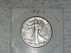 1918 - S Walking Liberty Half Dollar - .900 Silver