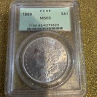 1889 $1 MORGAN DOLLAR - PCGS MS-63