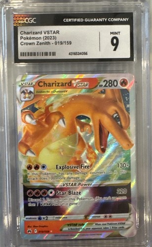 Pokémon TCG Charizard VSTAR Crown Zenith Holo 019/159.