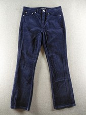 Vineyard Vines Women's Corduroy Pants Sz 27 Blue Straight Stretch Mid Rise 29x27