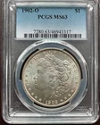 1902-O Morgan Silver Dollar  - PCGS Authenticated and Graded MS-63, Nice Example