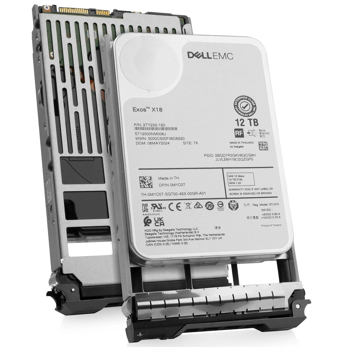 Dell SAS Internal Hard Disk Drives 12 TB Storage Capacity for sale
